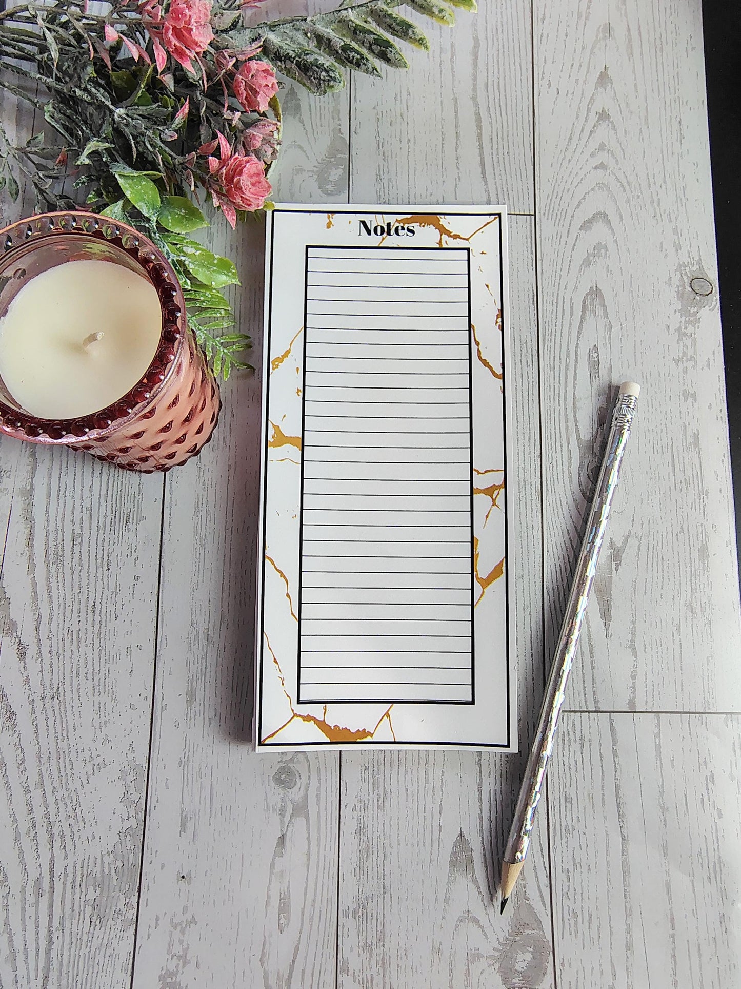 Marble Design Magnetic Notepad