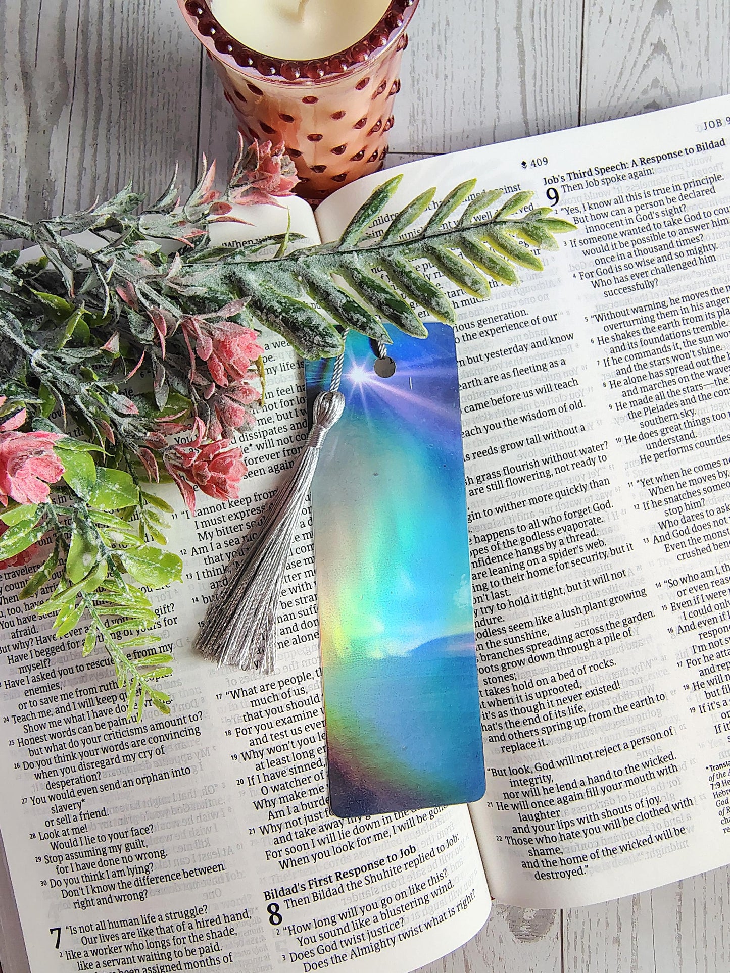 Aurora Borealis Bookmarks with Tassels