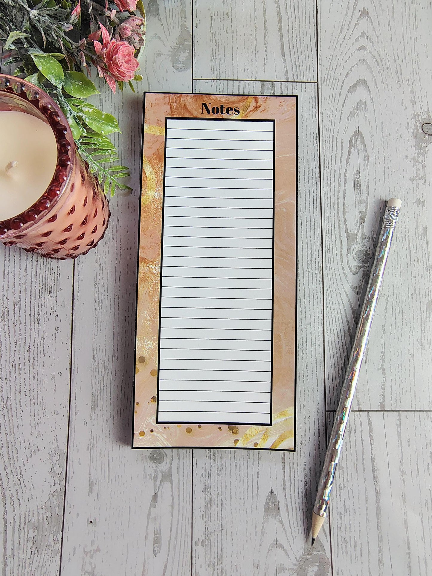 Marble Design Magnetic Notepad