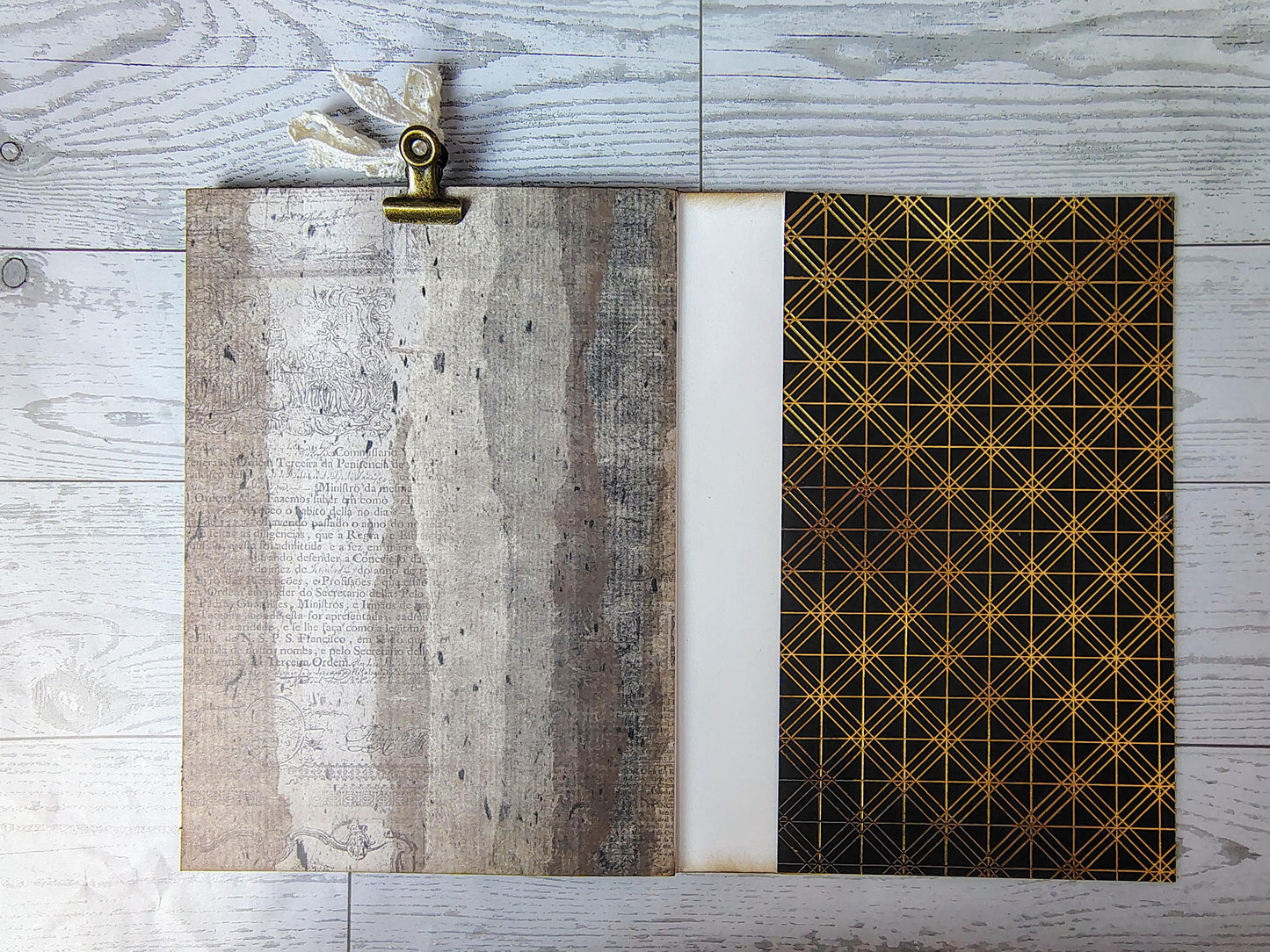 Vintage Themed Pocket Folio Journal