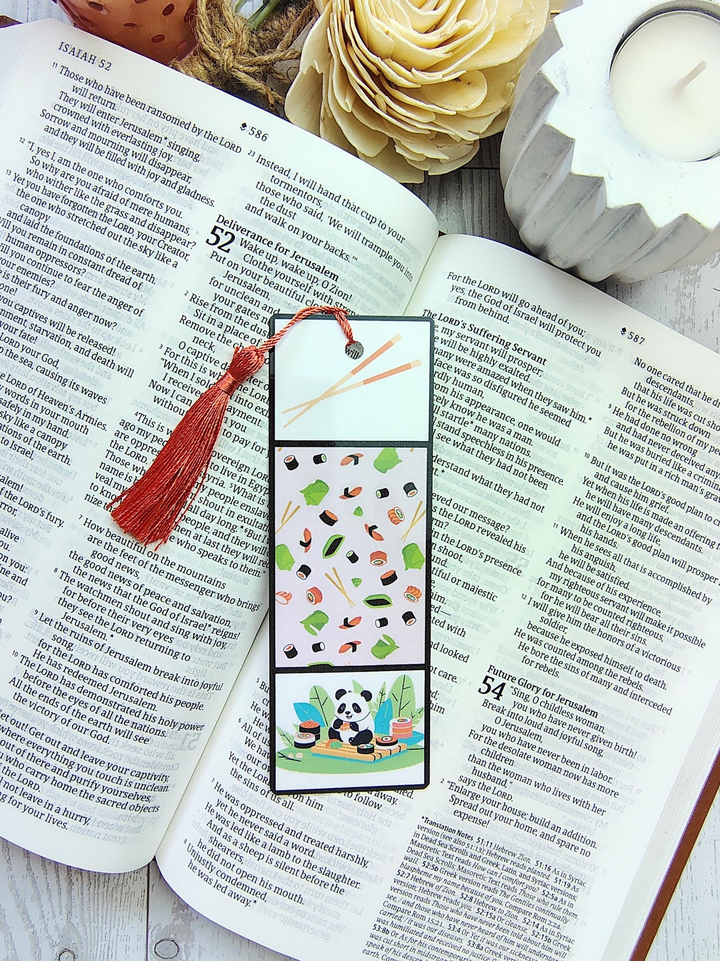 Sushi Lovers Bookmarks with Tassels