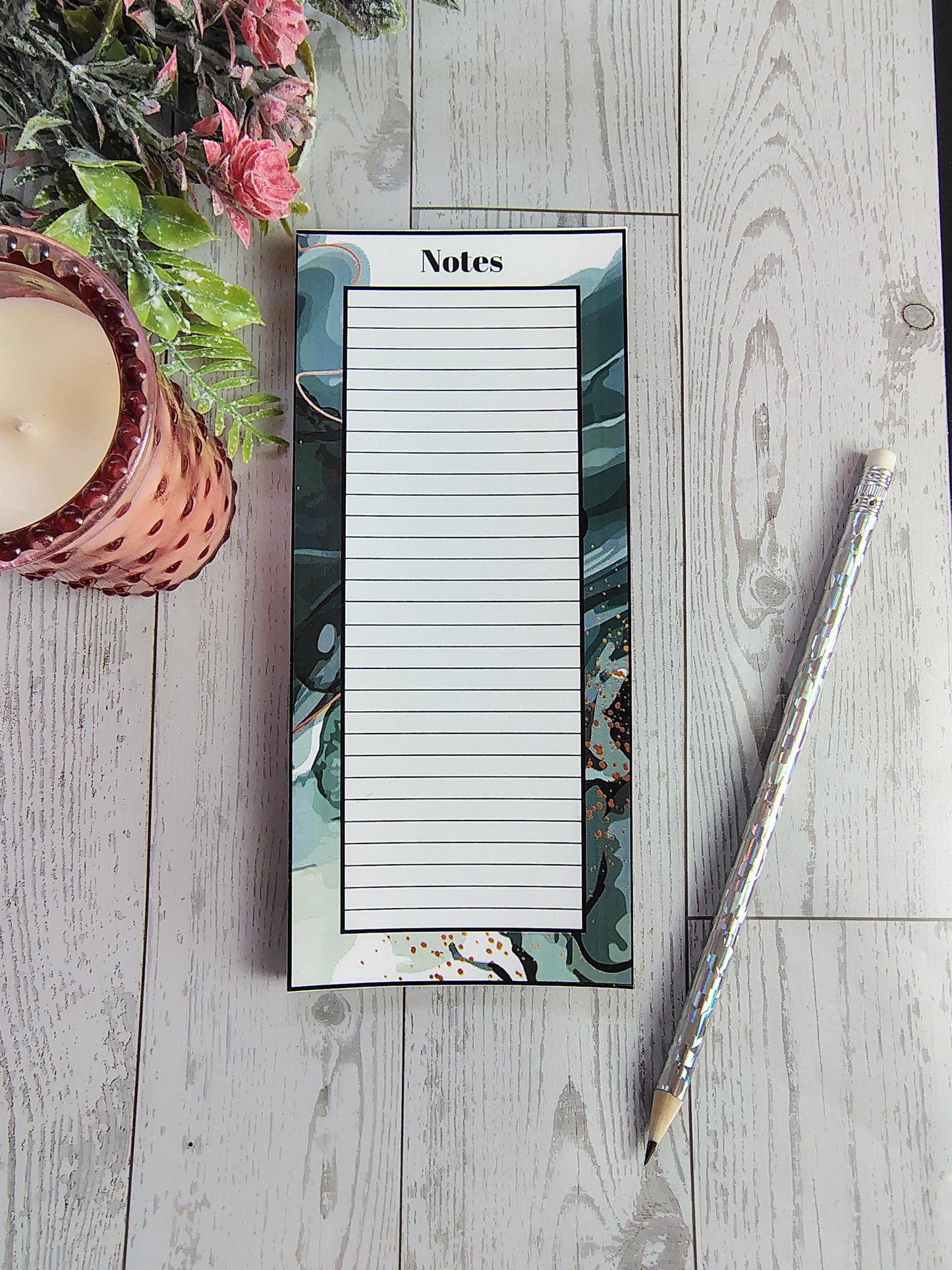 Marble Design Magnetic Notepad