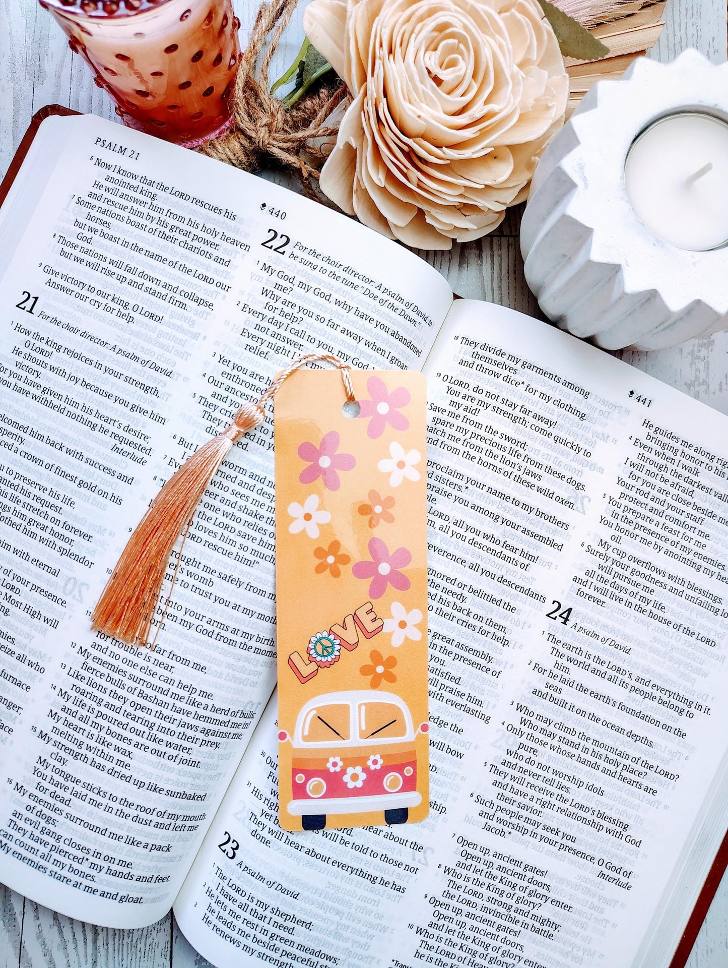 Hippie Vibe Bookmarks with Tassels