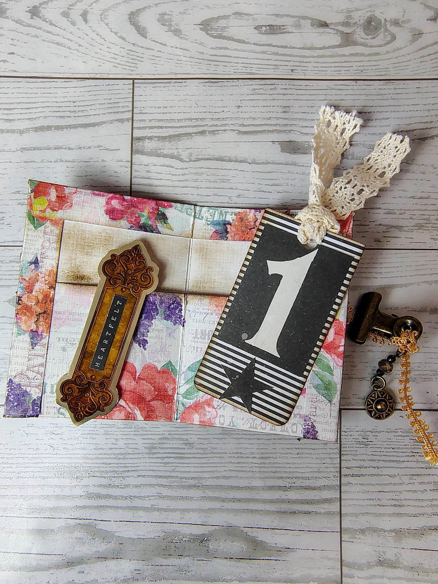 Junk Journal Pockets and Tag Mini Folder Ephemera