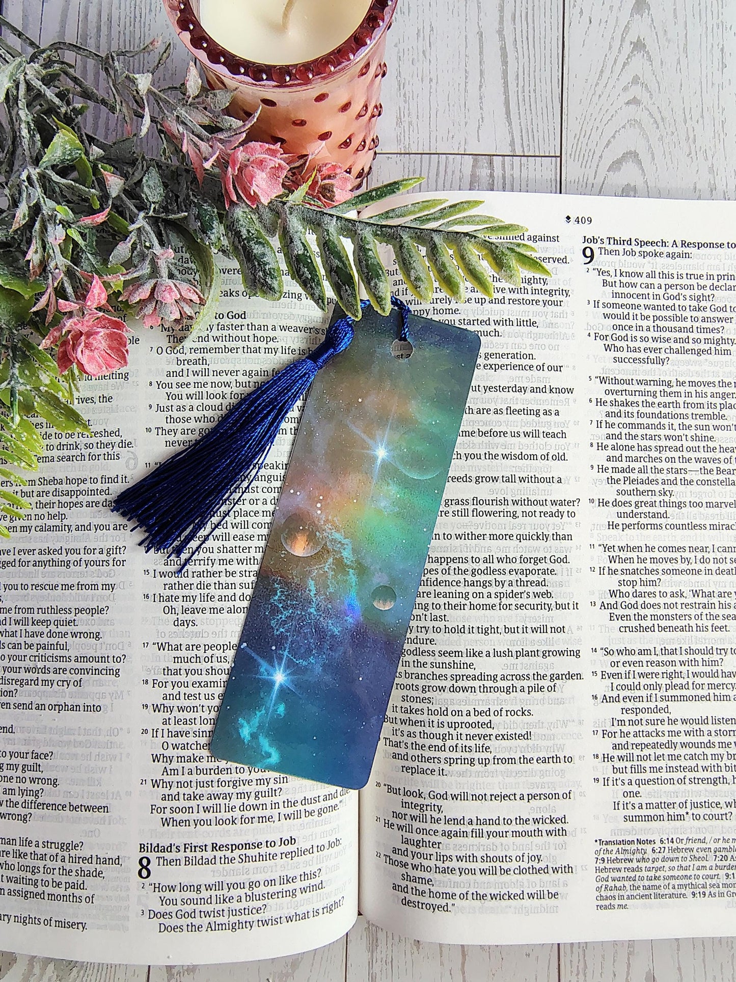 Galaxy Bookmarks with Tassels