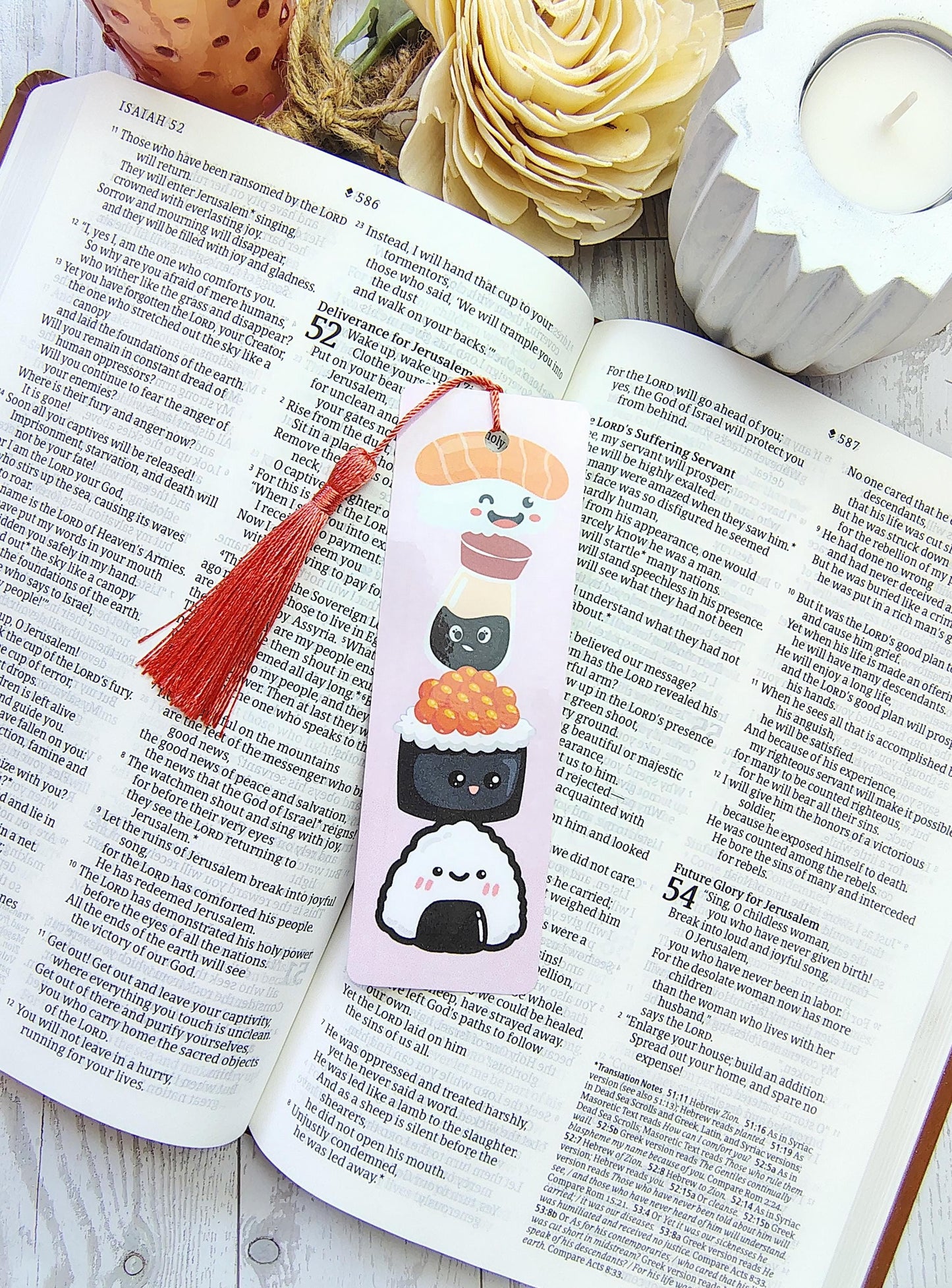 Sushi Lovers Bookmarks with Tassels