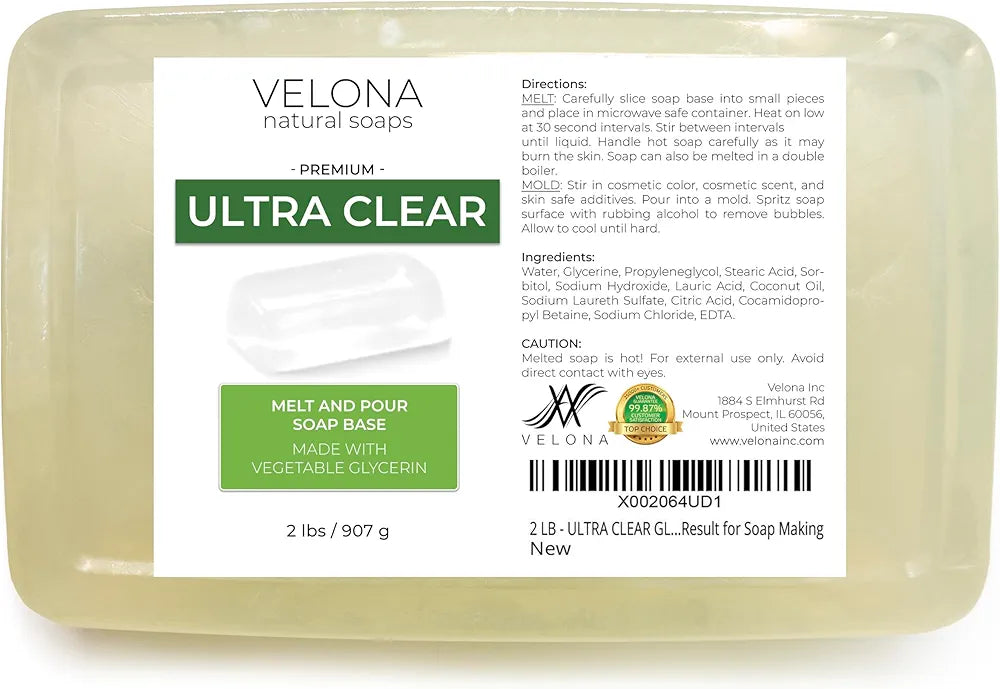 Ultra Clear Melt & Pour Glycerin Soap Base-2lbs