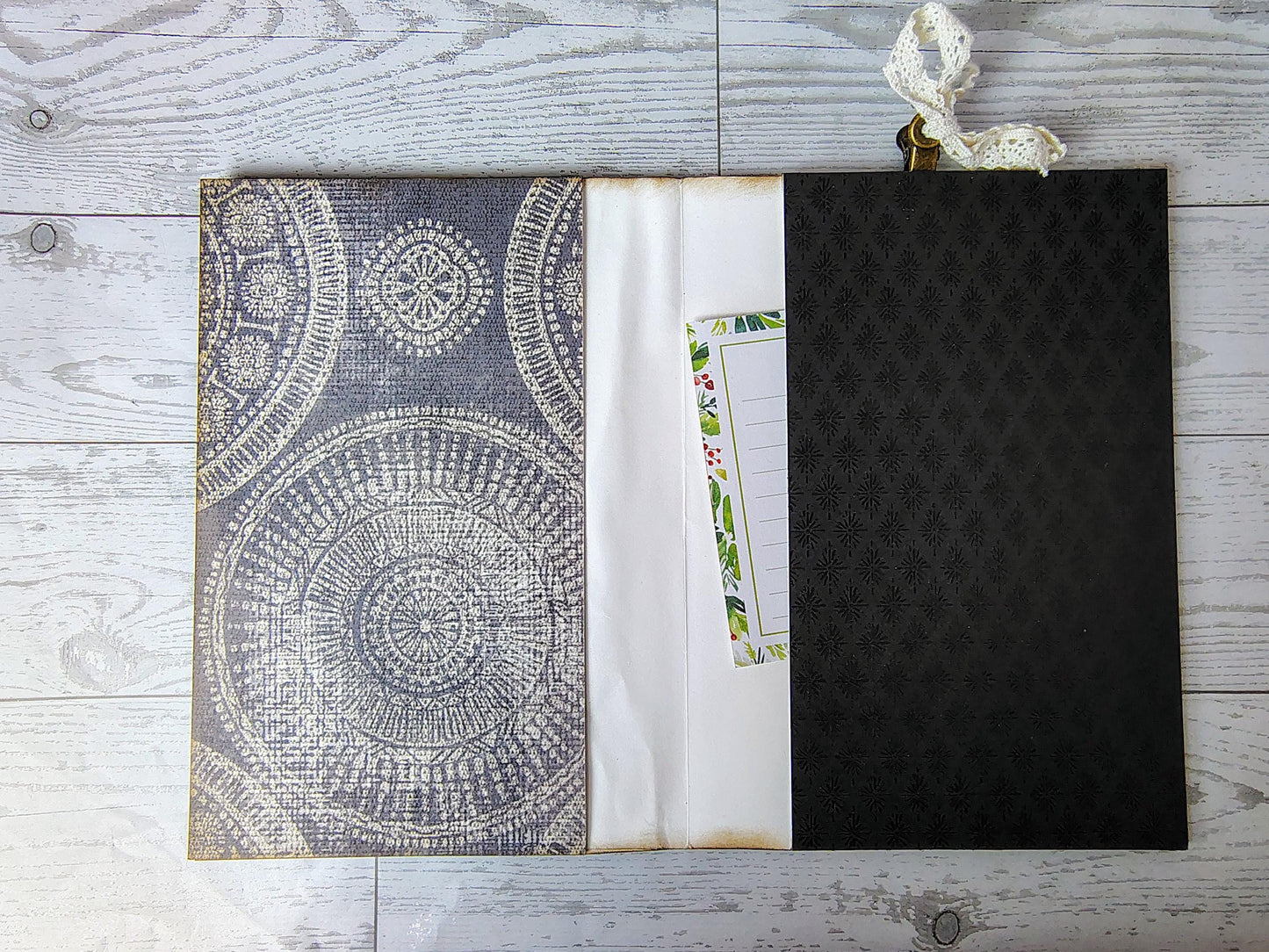 Vintage Themed Pocket Folio Journal