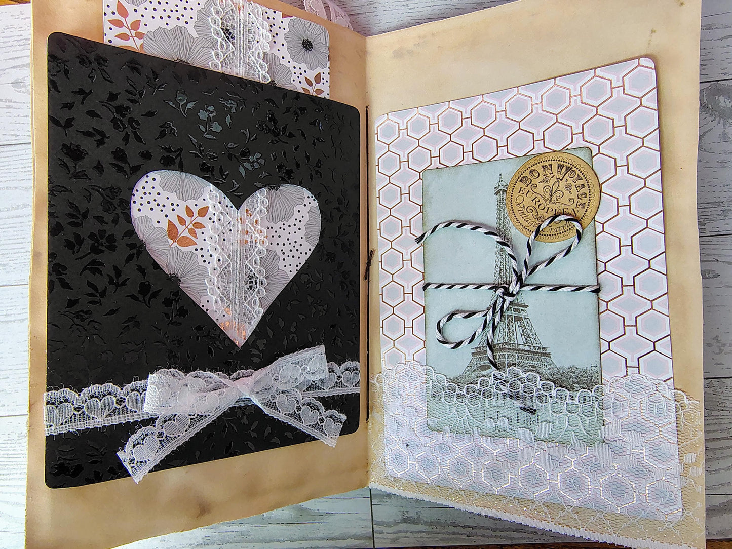 Trip To Paris Junk Journal, Chucky 5.5"x8.5"
