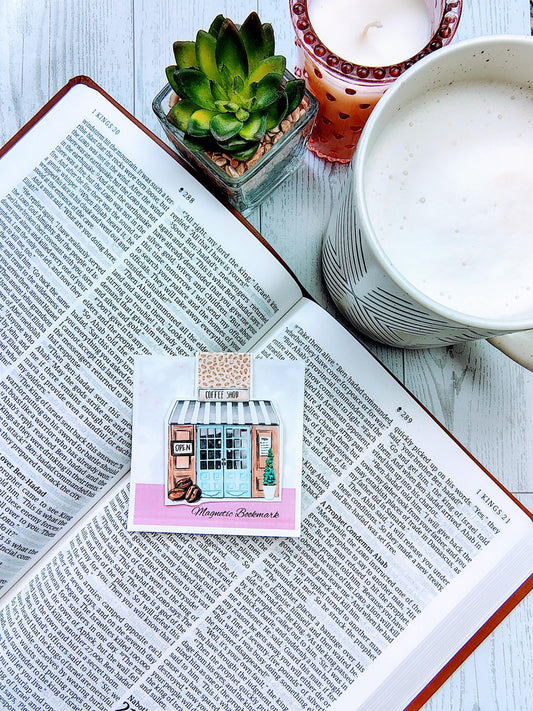 Coffee Lover's Coffee Inspired Magnetic Bookmarks