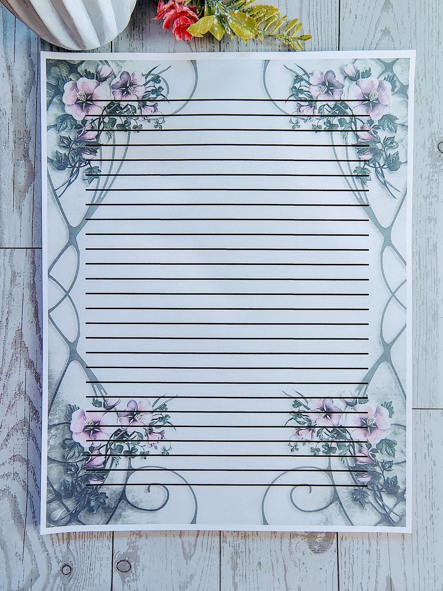 Vintage Floral Stationery