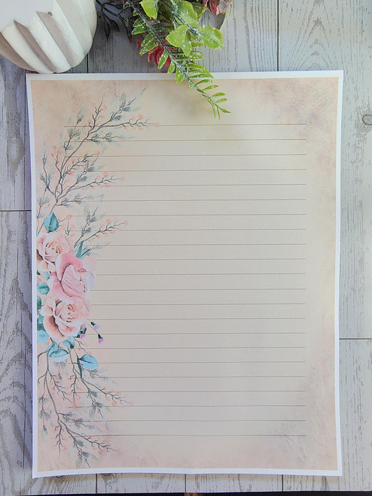 Vintage Floral Stationery