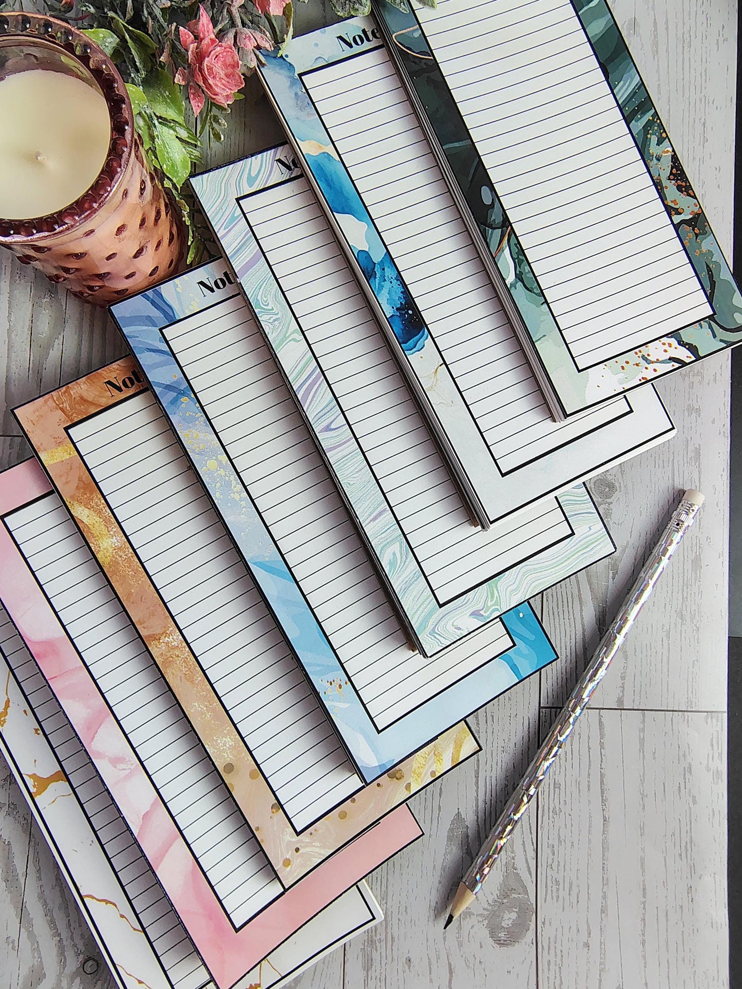Marble Design Magnetic Notepad