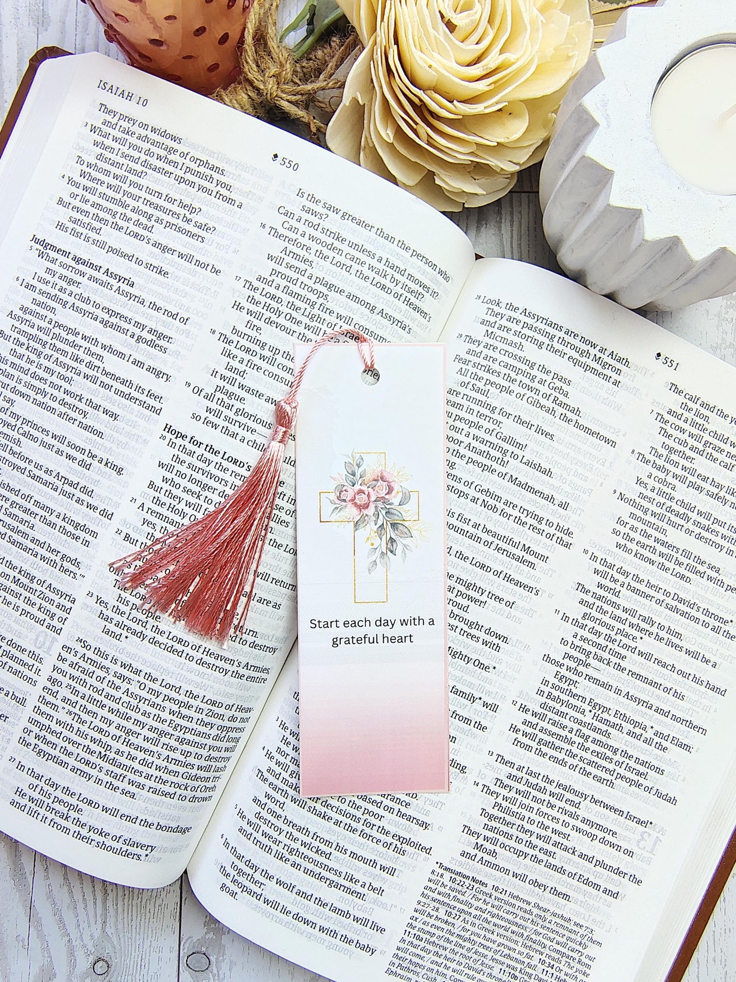 Inspirational Scripture Bookmarks with Tassels