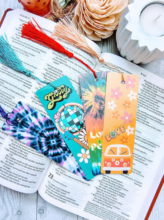 Hippie Vibe Bookmarks with Tassels
