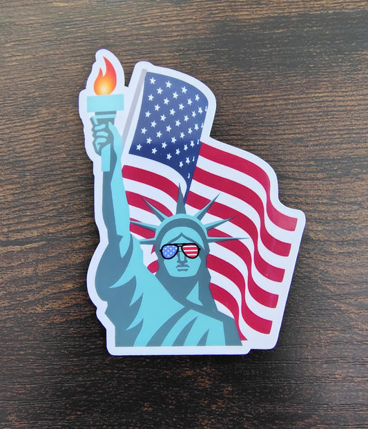 4th of July Statue of Liberty Sticker