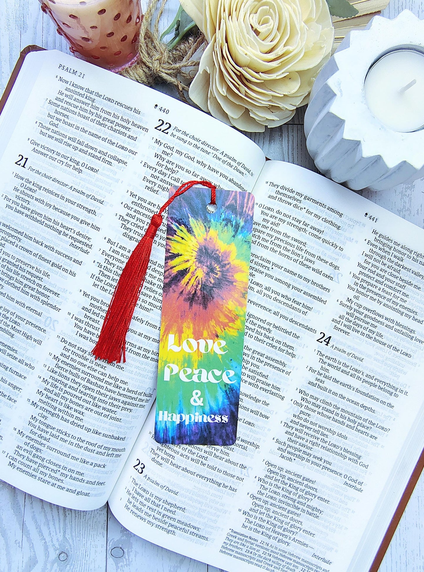 Hippie Vibe Bookmarks with Tassels