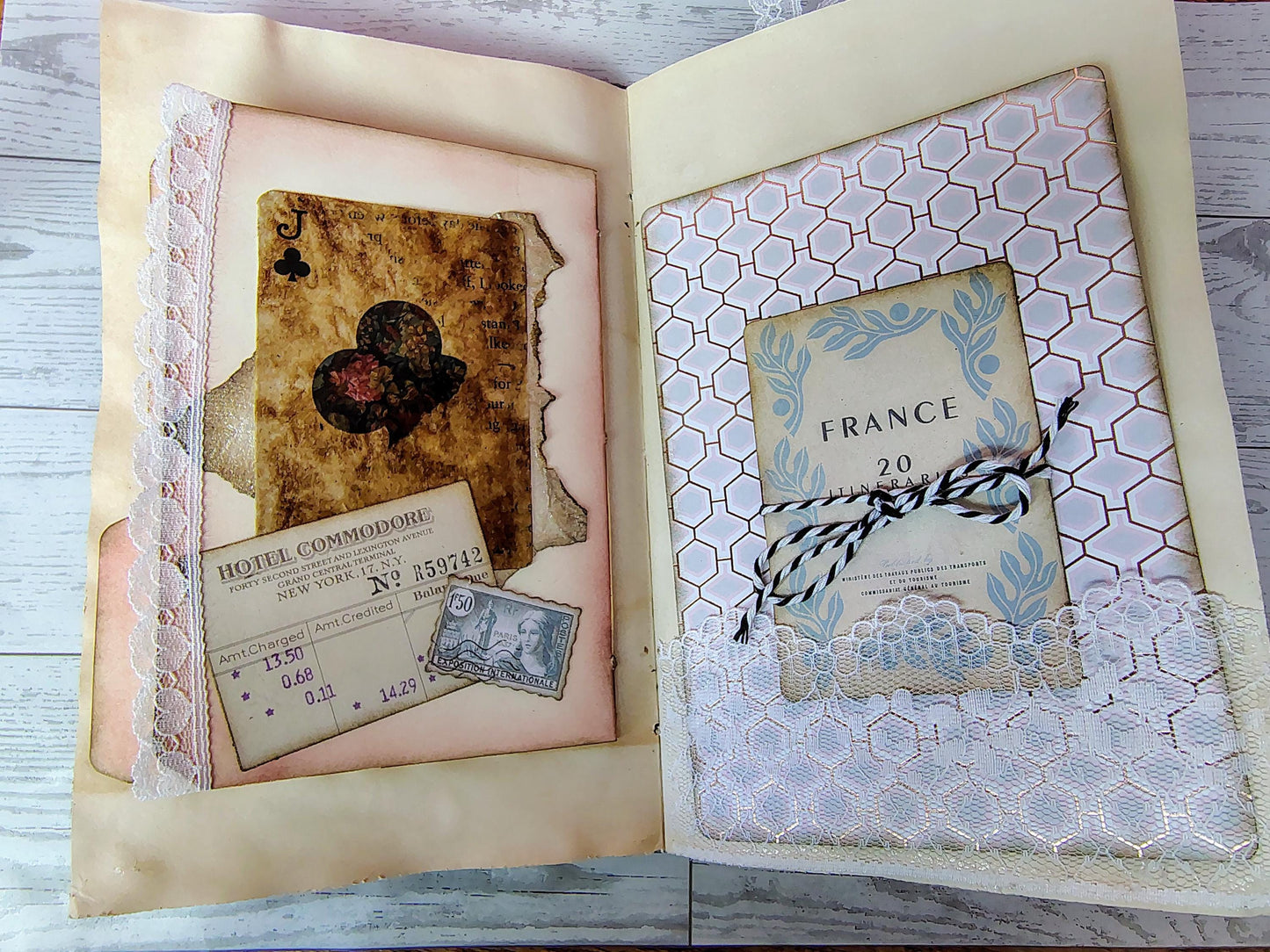 Trip To Paris Junk Journal, Chucky 5.5"x8.5"