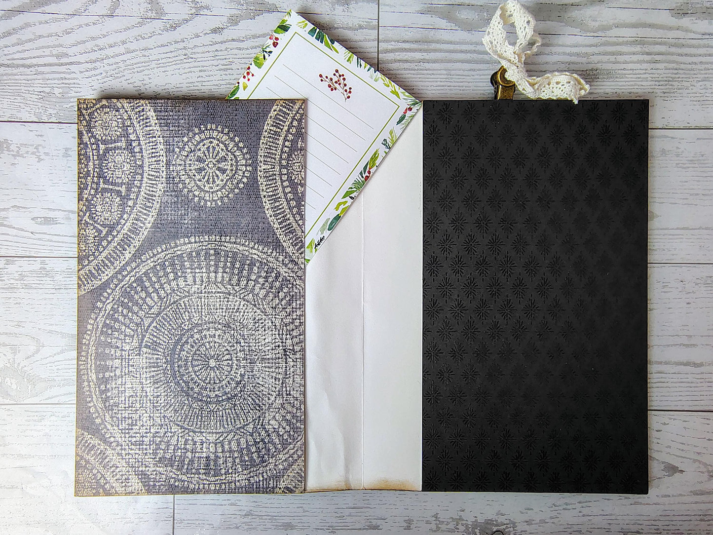 Vintage Themed Pocket Folio Journal
