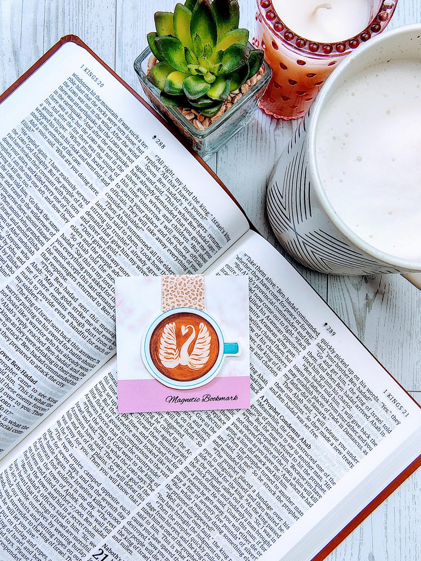 Coffee Lover's Coffee Inspired Magnetic Bookmarks