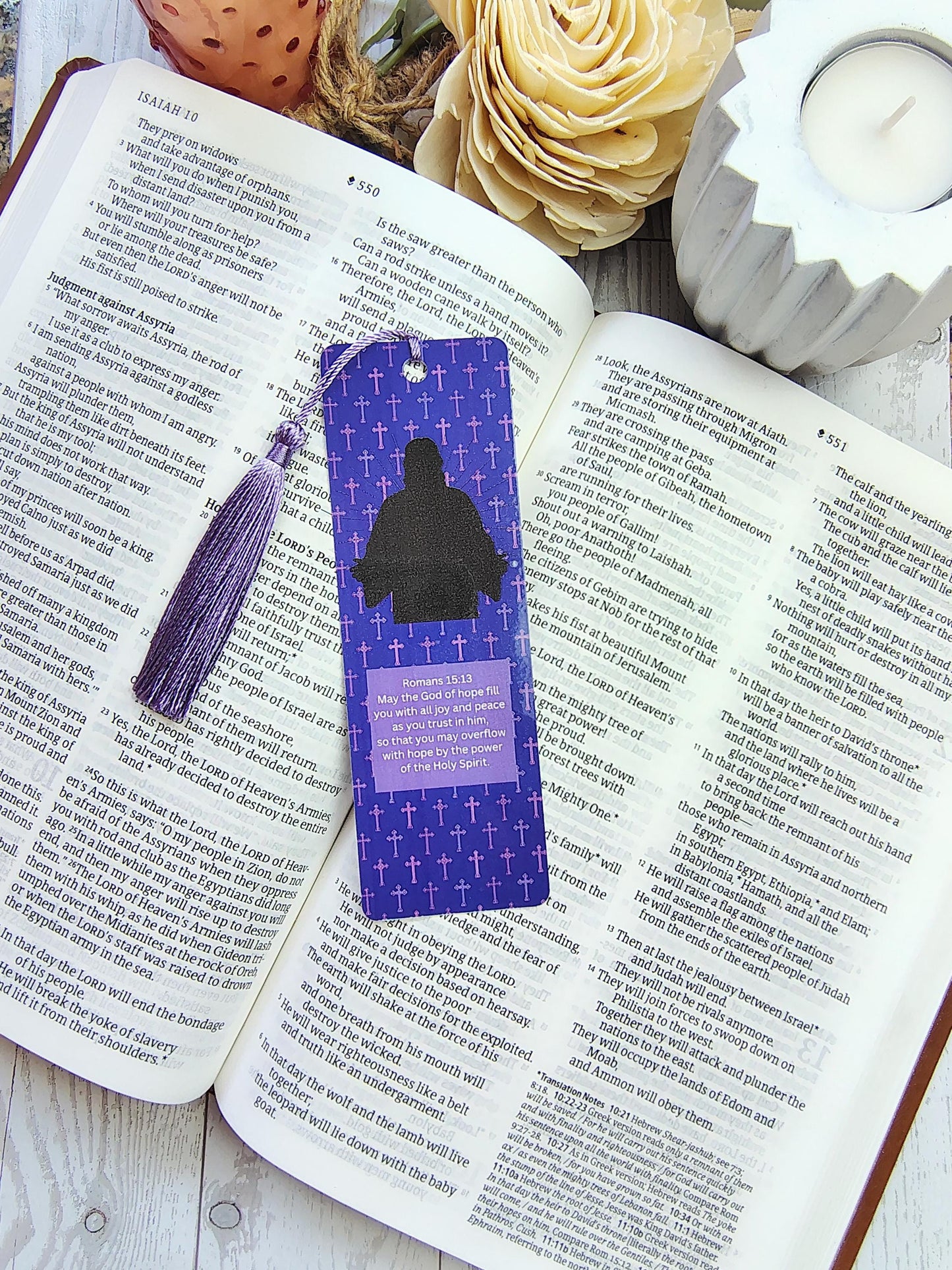 Inspirational Scripture Bookmarks with Tassels