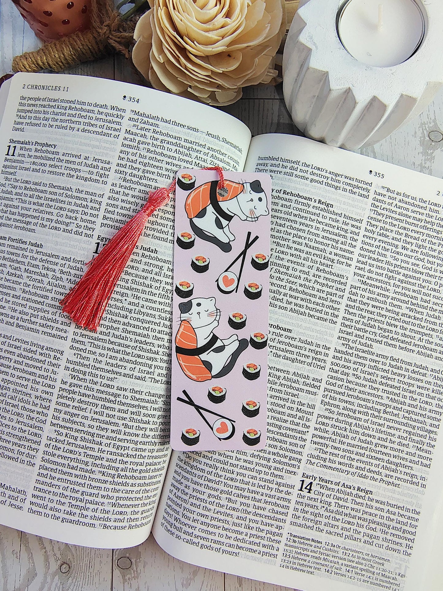 Sushi Lovers Bookmarks with Tassels