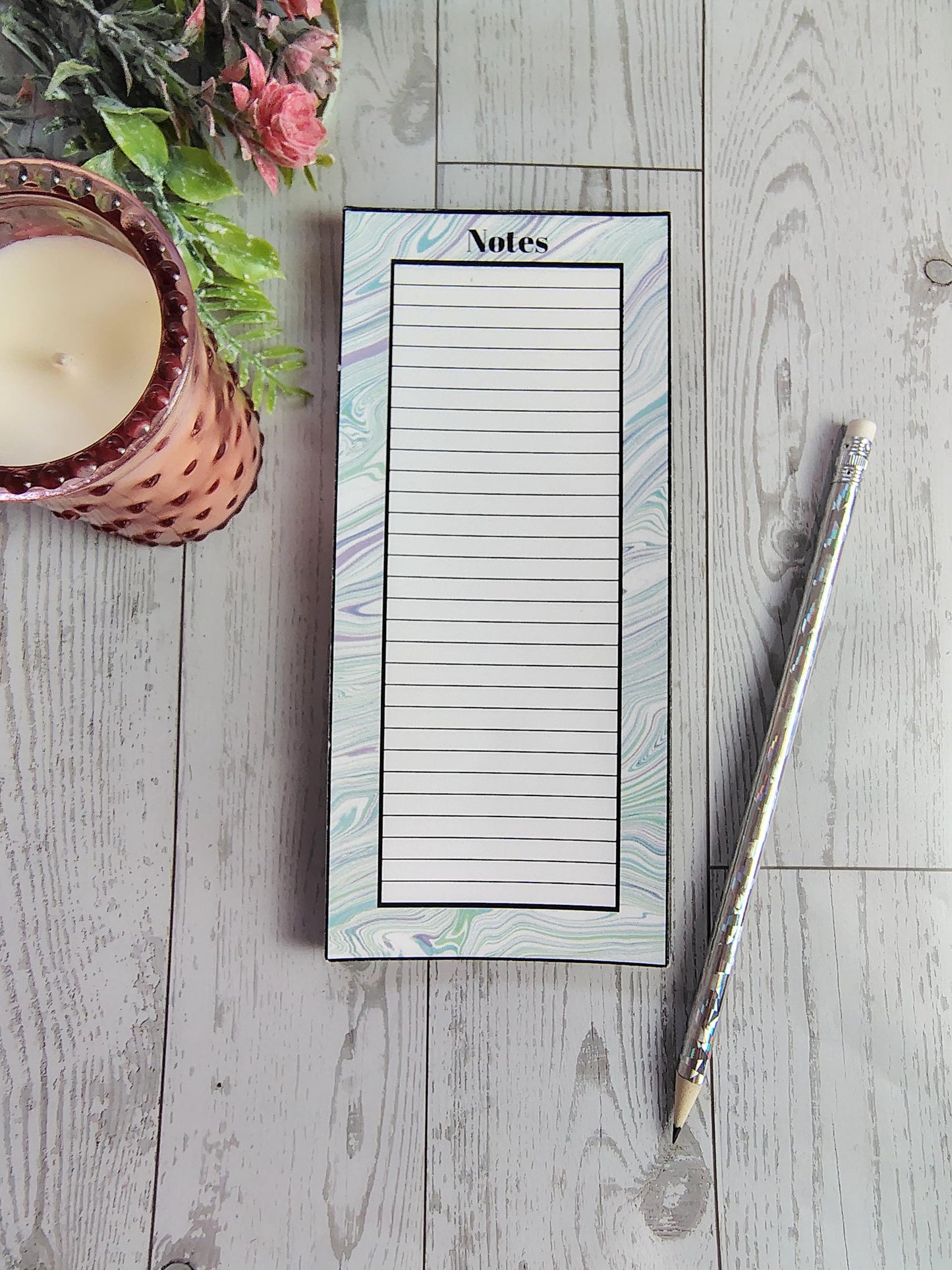 Marble Design Magnetic Notepad