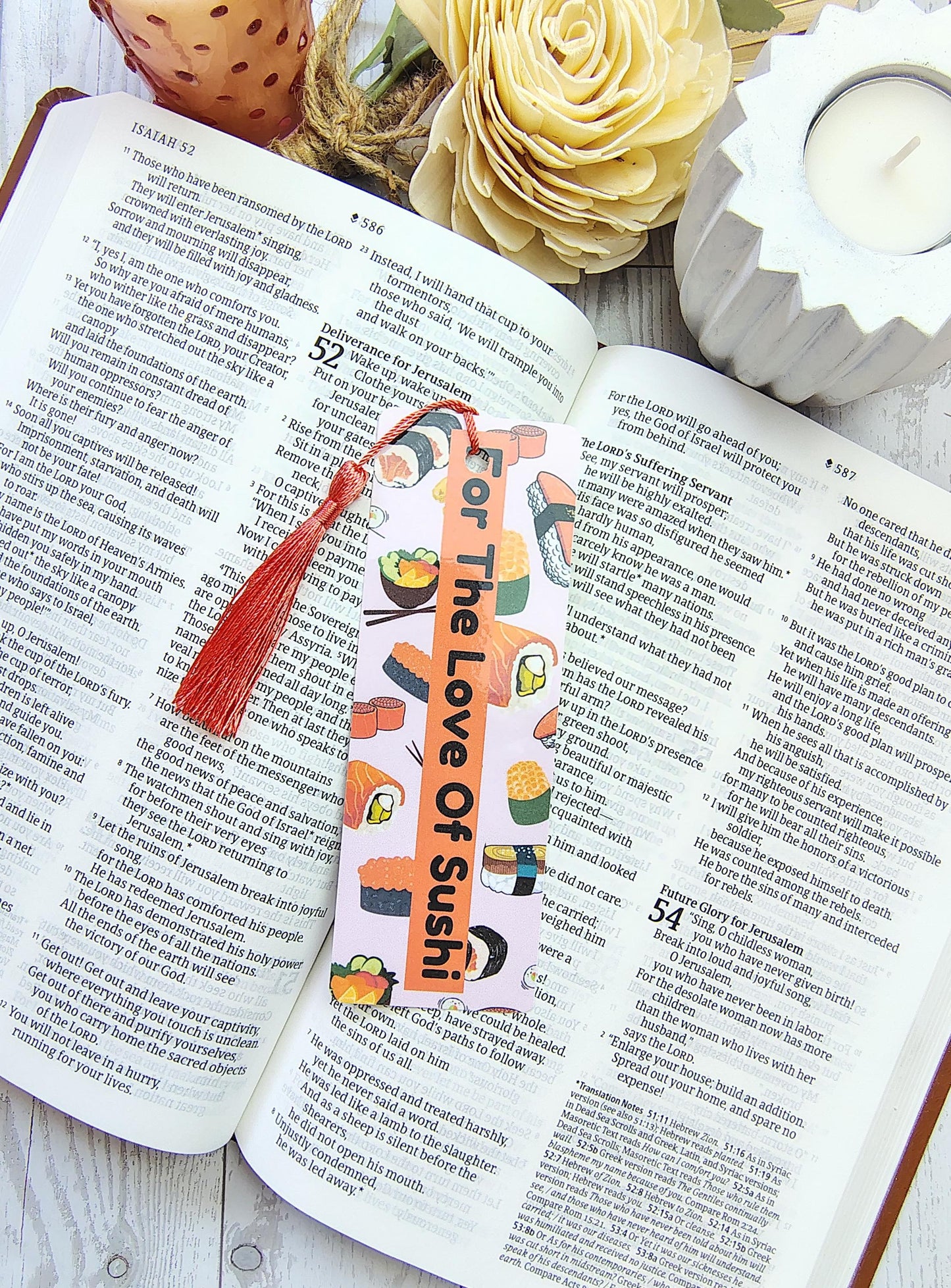 Sushi Lovers Bookmarks with Tassels