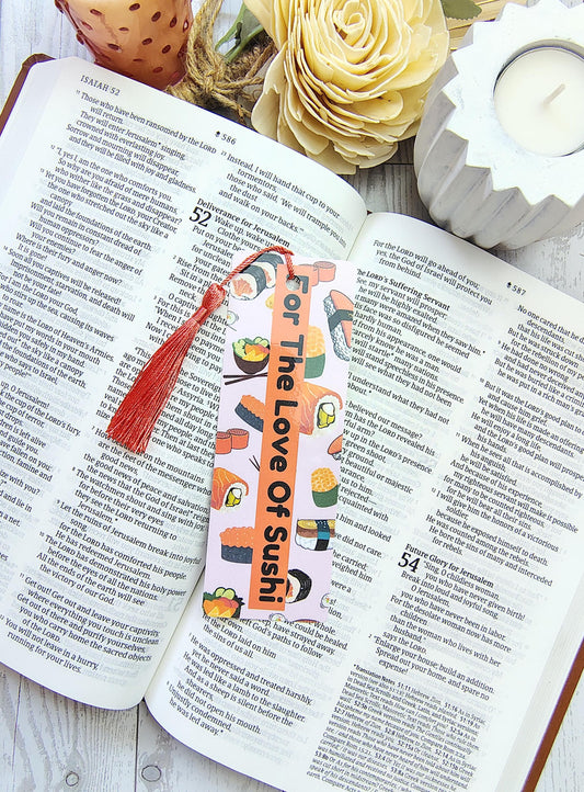 Sushi Lovers Bookmarks with Tassels