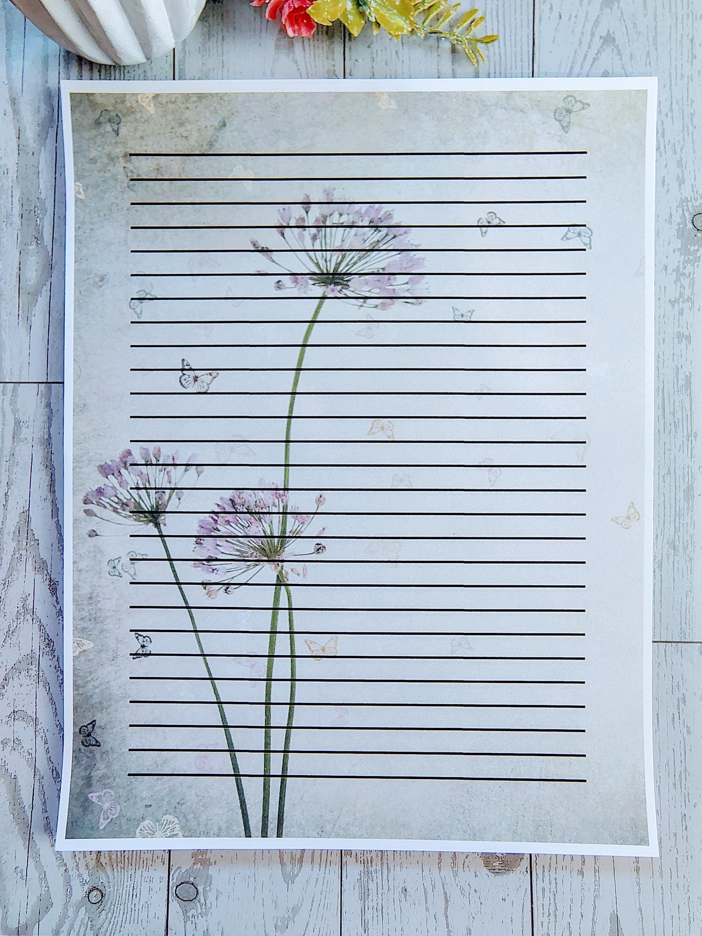 Vintage Floral Stationery