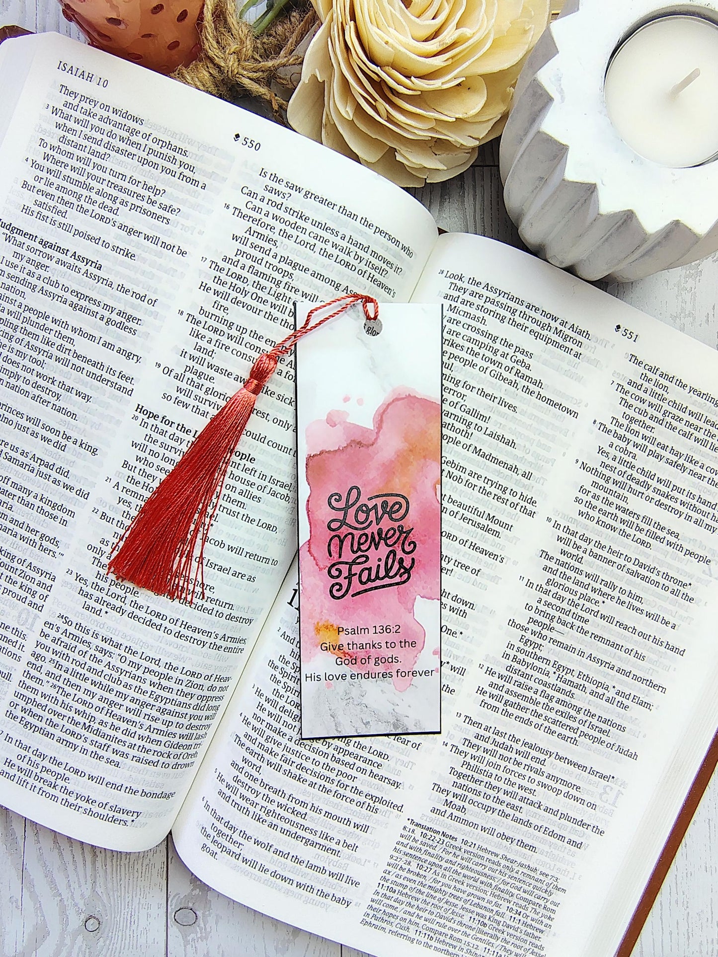 Inspirational Scripture Bookmarks with Tassels
