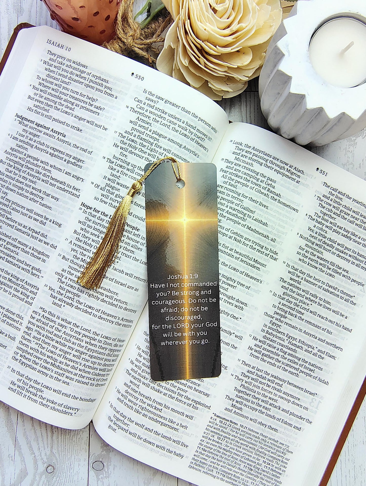 Inspirational Scripture Bookmarks with Tassels