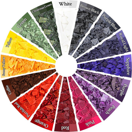 Candle Color Dye for Soy Wax - 16 Popular Vibrant Colors Wax Dye
