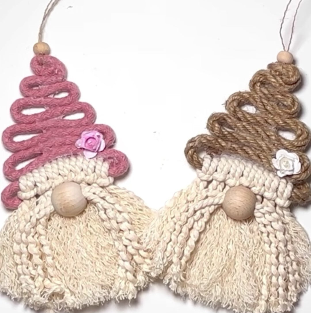 Macrame Gnome Ornaments Workshop Friday, November 28th at 6:00 p.m.