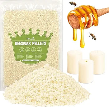 Natural Beeswax Pellets-1lbs